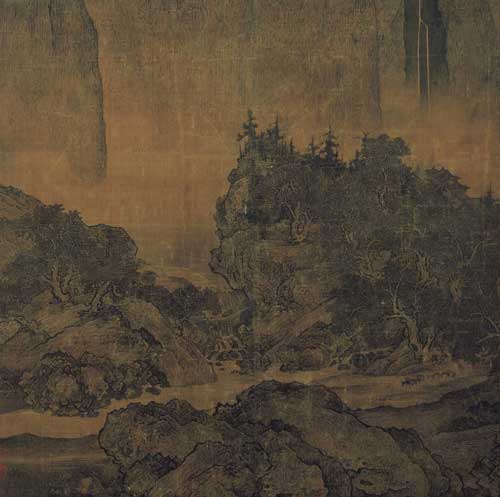 范寬 谿山行旅圖